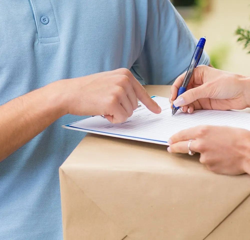 Signing for Delivery